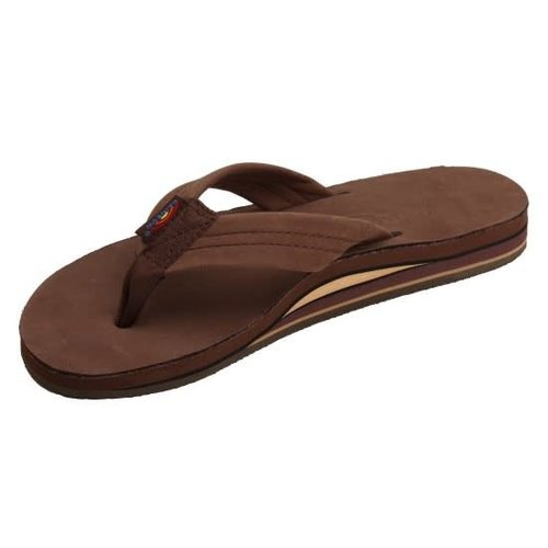 DOUBLE LAYER LEATHER MENS SANDALS, EXPRESSO DOUBLE LAYER LEATHER MENS SANDALS, EXPRESSO