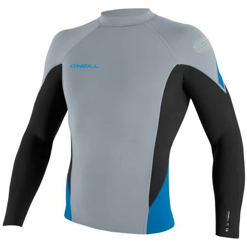 ONEILL MENS HYPERFREAK 1.5mm WETSUIT TOP GRY/BLK/BRTBLU M ONEILL MENS HYPERFREAK 1.5mm WETSUIT TOP GRY/BLK/BRTBLU M