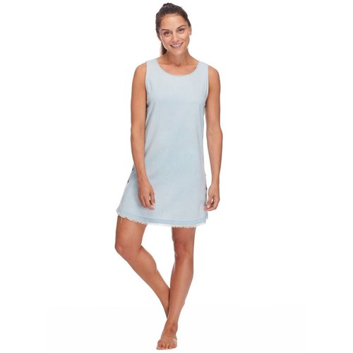 BODY GLOVE WOMENS JANIA TUNIC DRESS, DENIM BODY GLOVE WOMENS JANIA TUNIC DRESS, DENIM