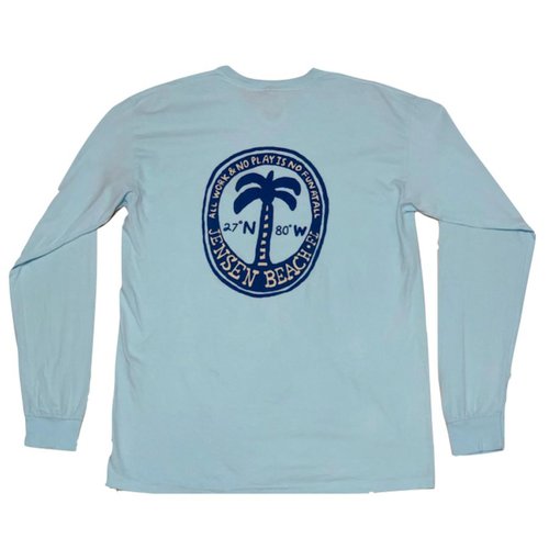 BIG HED DUSTY PALM L/S TEE, JENSEN BEACH BIG HED DUSTY PALM L/S TEE, JENSEN BEACH