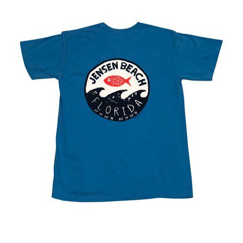 BIG HED STAMP WAVE S/S TEE, JENSEN BIG HED STAMP WAVE S/S TEE, JENSEN