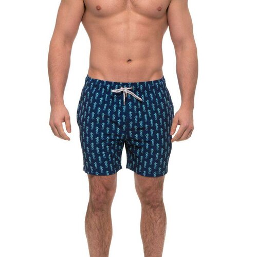 VINTAGE SUMMER ALL OVER SEAHORSE VOLLEYS, NAVY VINTAGE SUMMER ALL OVER SEAHORSE VOLLEYS, NAVY