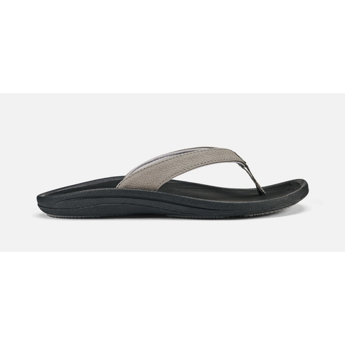 OLUKAI KULAPA KAI LADIES SANDALS, FOG/BLACK OLUKAI KULAPA KAI LADIES SANDALS, FOG/BLACK