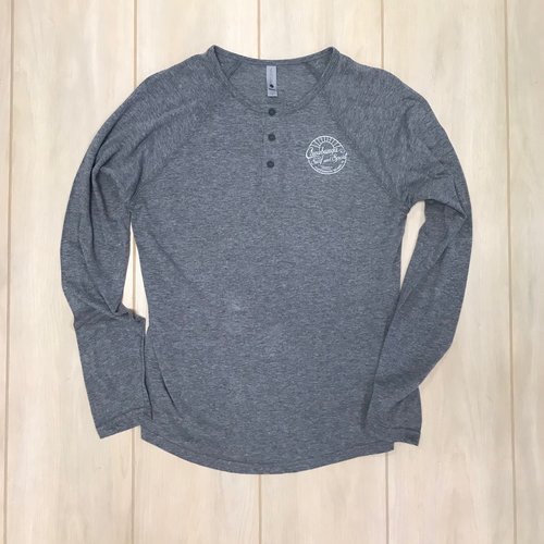 COWABUNGA SEASIDE L/S HENLEY, HEATHER GREY COWABUNGA SEASIDE L/S HENLEY, HEATHER GREY