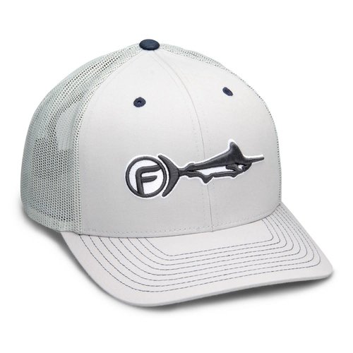 FATHOM OFFSHORE FREEPORT TRUCKER HAT, GREY FATHOM OFFSHORE FREEPORT TRUCKER HAT, GREY