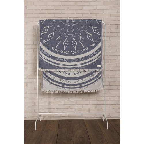 BERSUSE TOWELS KONA ORGANIC TURKISH TOWEL, DK BLUE 37 X 70 BERSUSE TOWELS KONA ORGANIC TURKISH TOWEL, DK BLUE 37 X 70