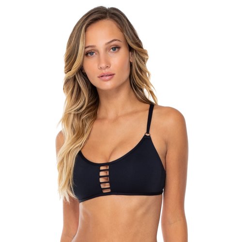 SWIM SYSTEMS ONYX TRELLIS BRALETTE TOP SWIM SYSTEMS ONYX TRELLIS BRALETTE TOP