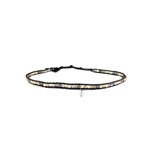 LOTUS AND LUNA "GALACTIC GODDESS" CHOKER / DBL WRAP BRACELET LOTUS AND LUNA "GALACTIC GODDESS" CHOKER / DBL WRAP BRACELET