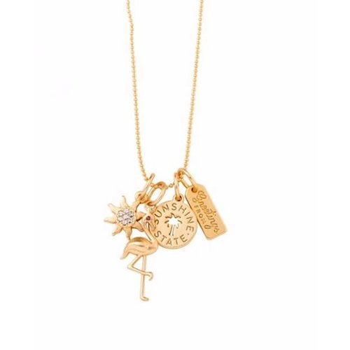 SPARTINA 449 "GREETINGS FROM FLORIDA" CHARM NECKLACE SPARTINA 449 "GREETINGS FROM FLORIDA" CHARM NECKLACE