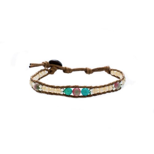 LOTUS AND LUNA "SURFBOARD AND SUNSHINE" SINGLE WRAP BRACELET LOTUS AND LUNA "SURFBOARD AND SUNSHINE" SINGLE WRAP BRACELET