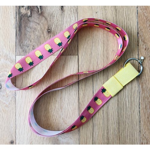 SHIOLANYARDS LANYARD, YELLOW PINEAPPLES SHIOLANYARDS LANYARD, YELLOW PINEAPPLES