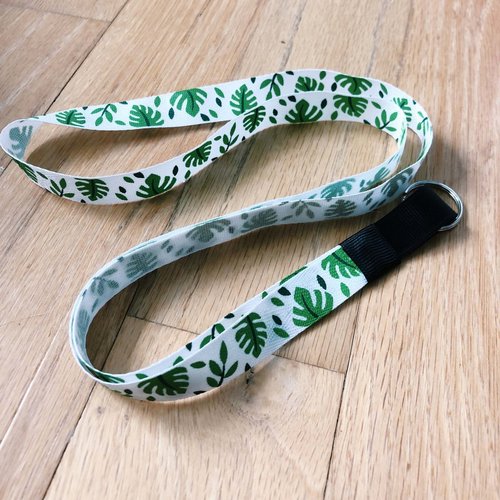 SHIOLANYARDS LANYARD, MONSTERA LEAVES SHIOLANYARDS LANYARD, MONSTERA LEAVES