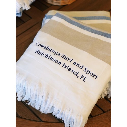 NOSTALGIC EMBROIDERED TOWEL, NAVY NOSTALGIC EMBROIDERED TOWEL, NAVY