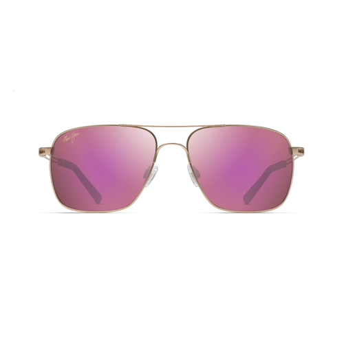 MAUI JIM HALEIWA SUNGLASSES, SATIN GOLD / MAUI SUNRISE MAUI JIM HALEIWA SUNGLASSES, SATIN GOLD / MAUI SUNRISE