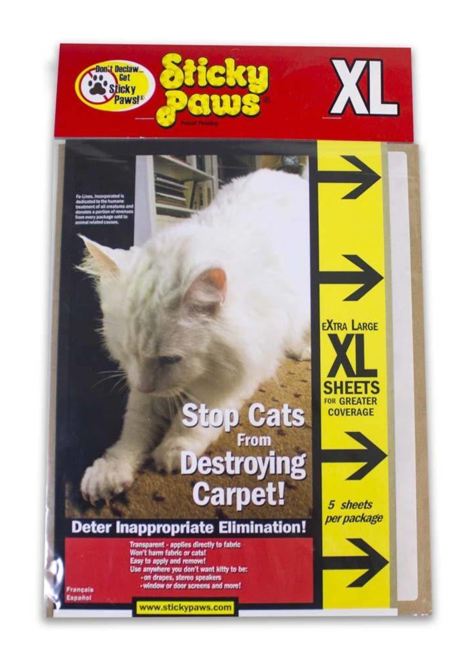 PIONEER PET PRODUCTS LLC Sticky Paws XL 5 Sheets