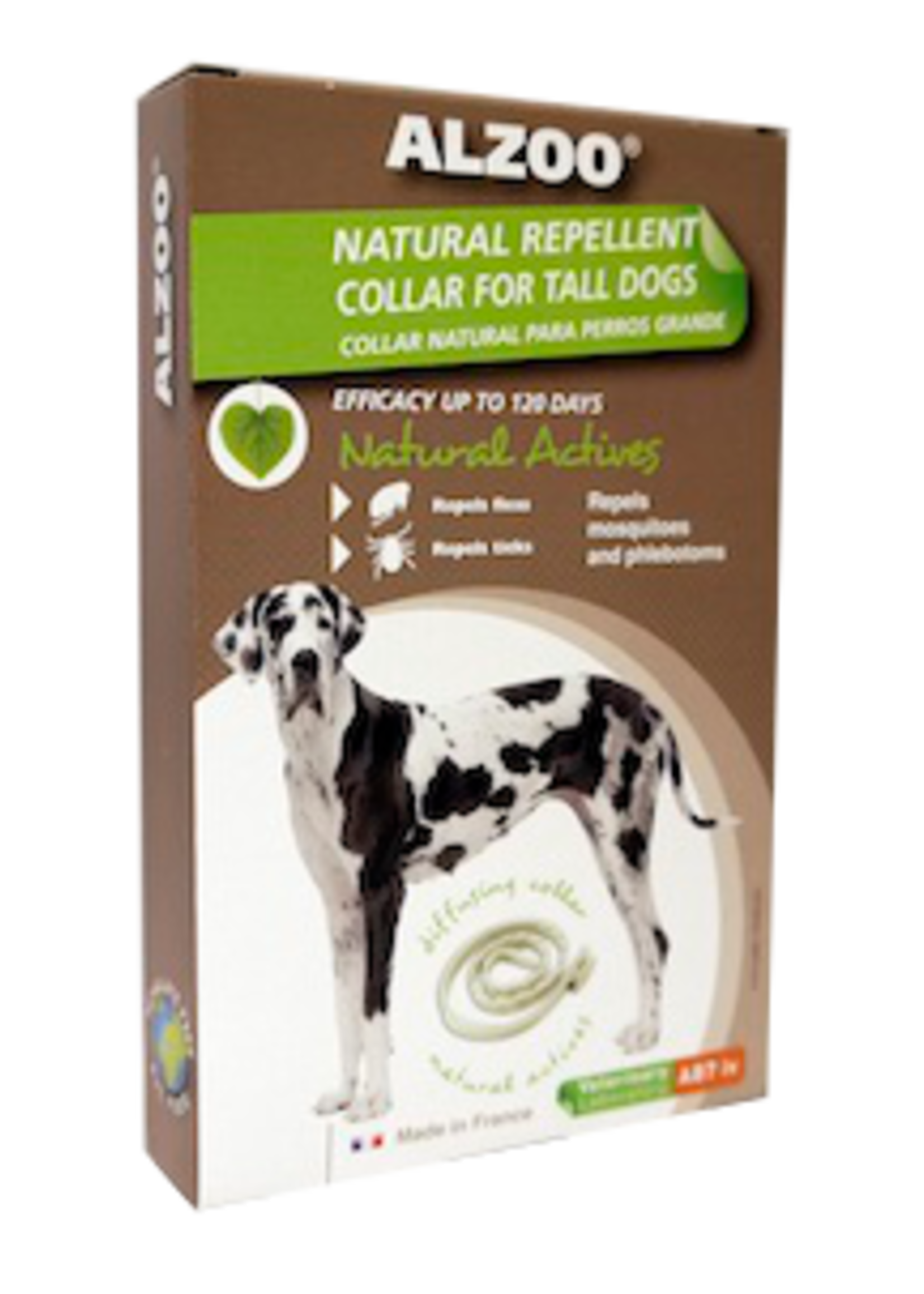 AB7 America Inc. ALZOO Natural Repellent Collar for Dogs (Large)