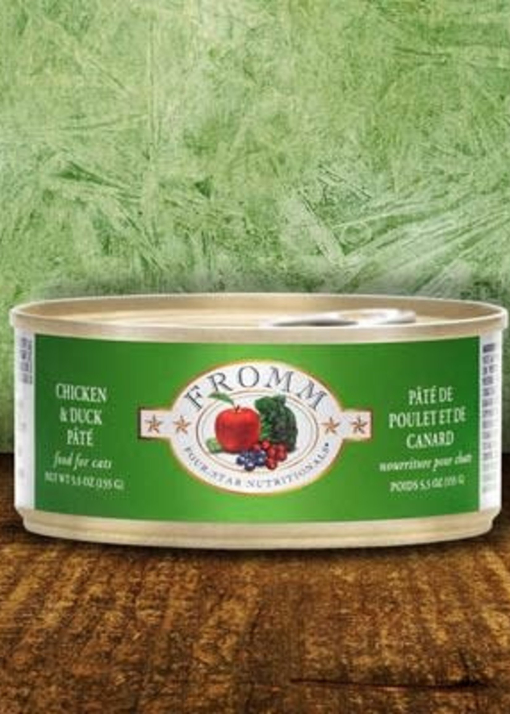 Fromm Family Foods, LLC Fromm Cat Can 4 Star Chicken and Duck Pate 5.5 oz
