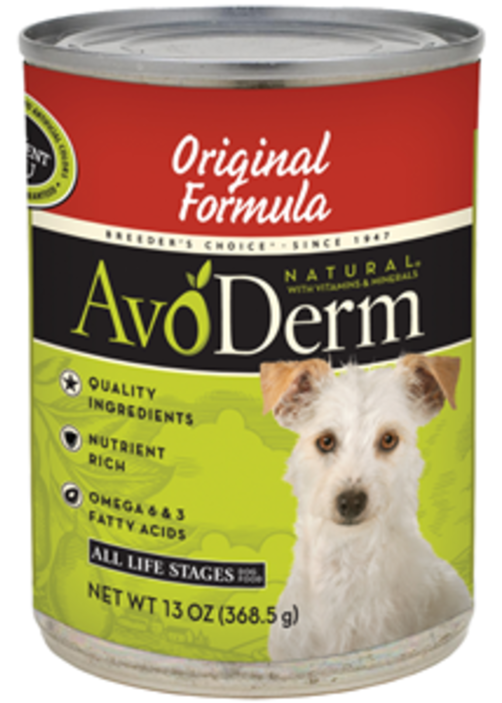 AvoDerm by Breeder's Choice AvoDerm Dog Can Original Formula 13.2 oz