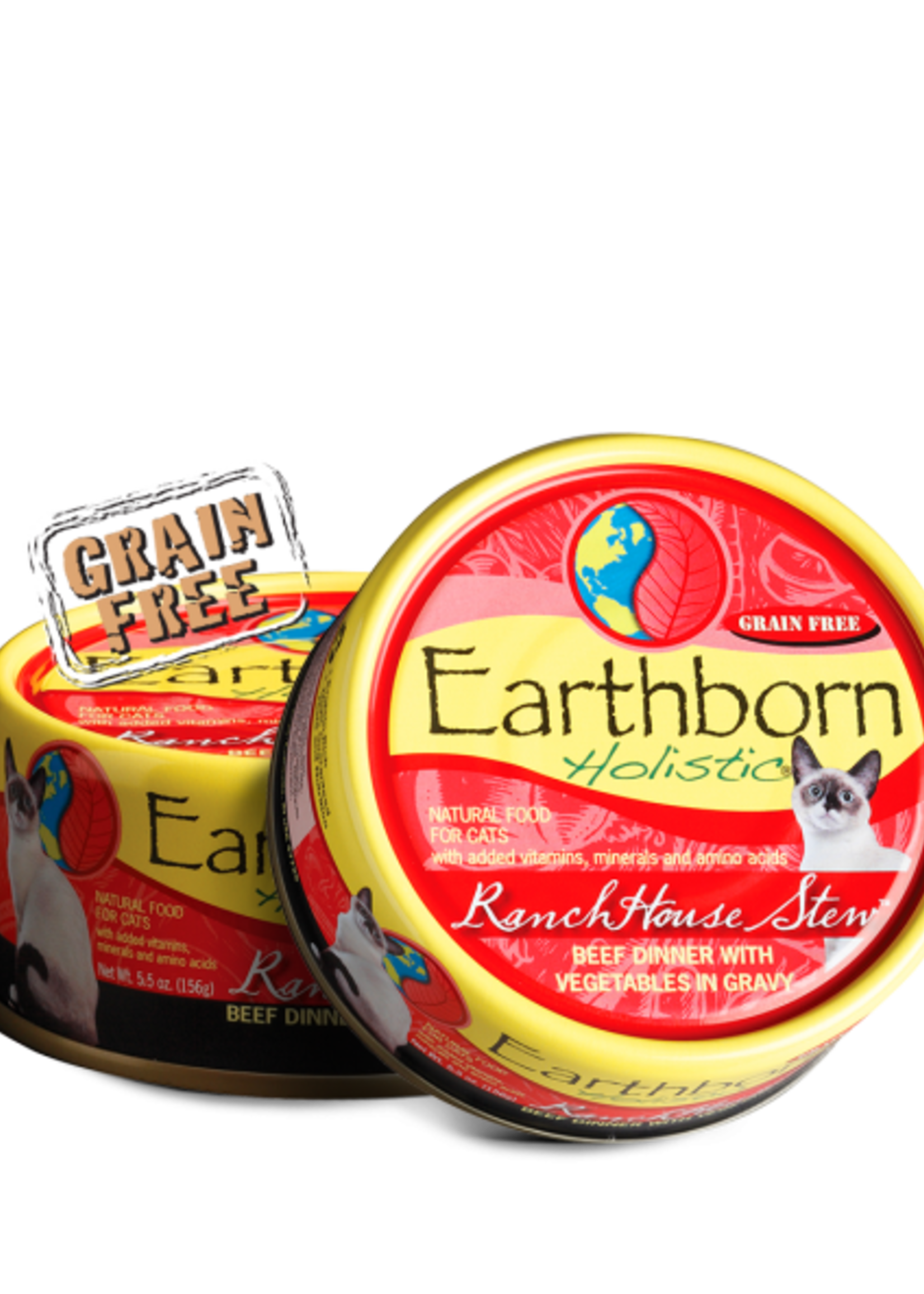 Earthborn by Midwestern Pet Earthborn Cat Can Holistic RanchHouse Stew 5.5 oz