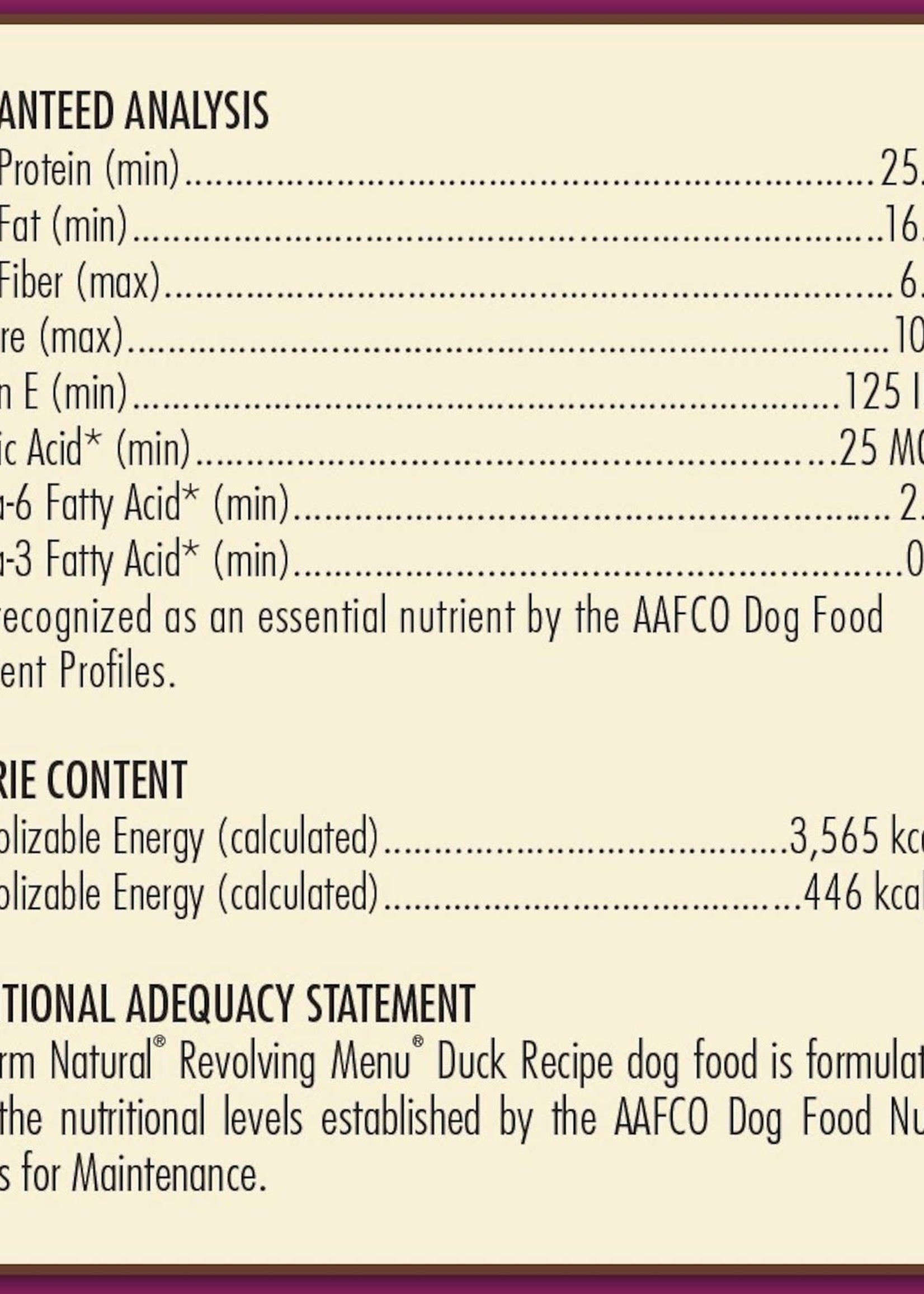 avoderm revolving menu