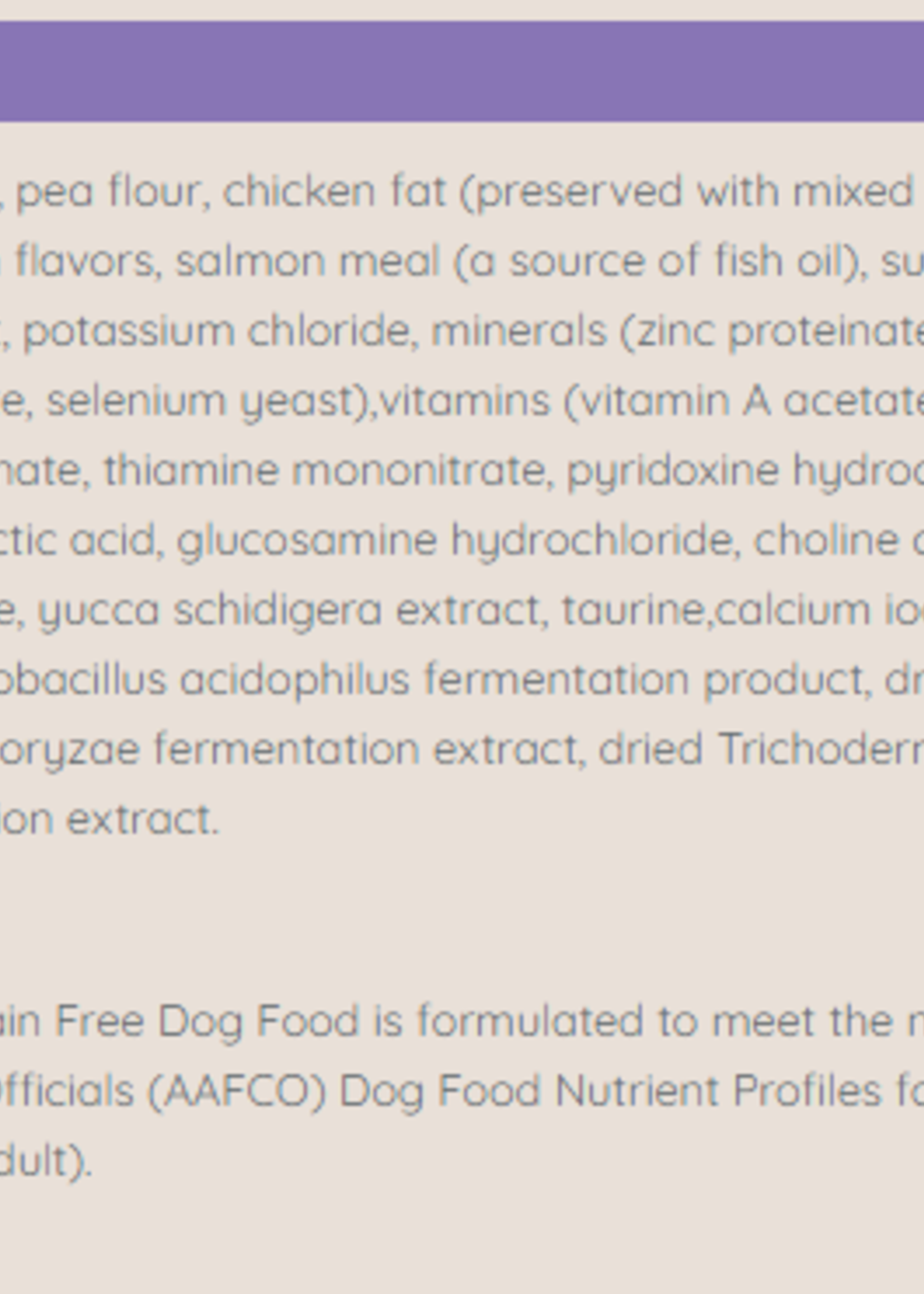 nutrisource chicken and pea