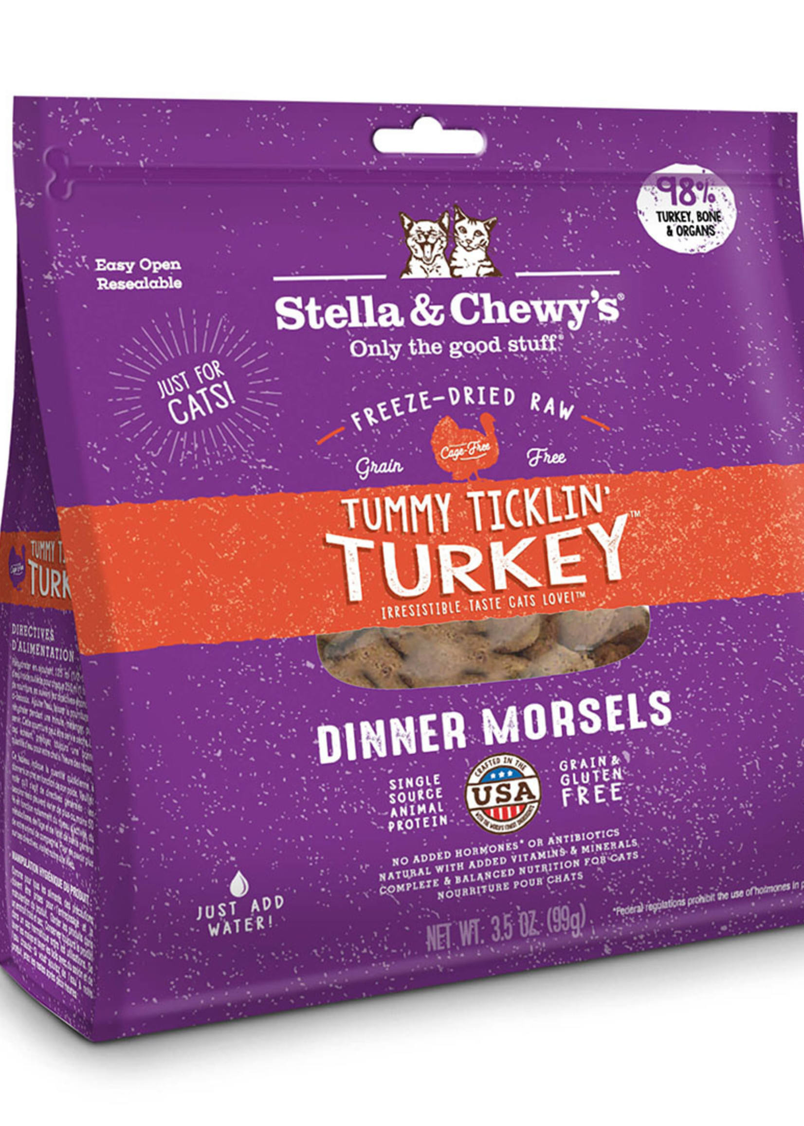 Stella & Chewys Stella & Chewy's Cat Freeze Dried Morsels Turkey