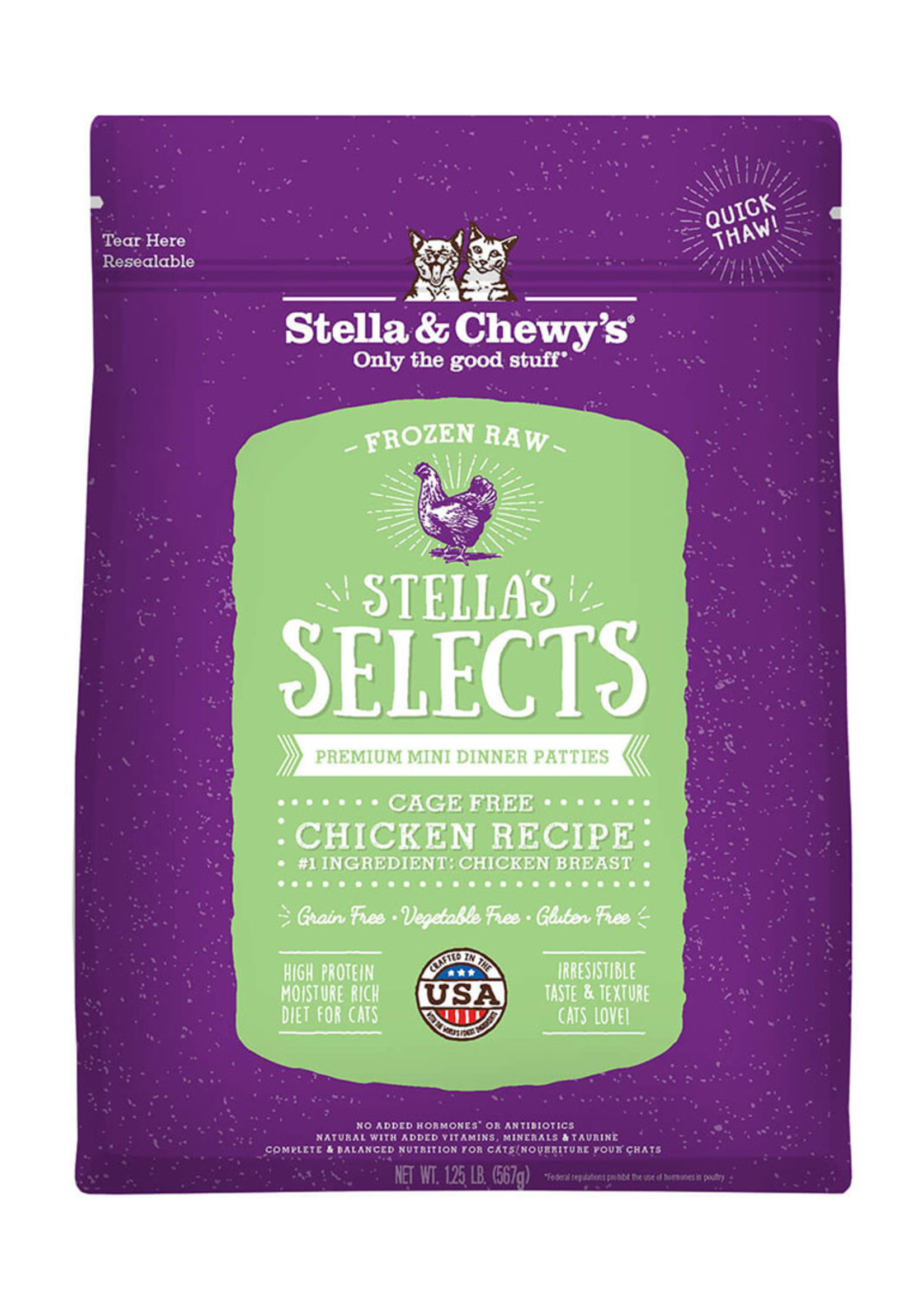 Stella & Chewys Stella & Chewy's Cat Frozen Medallions Chicken 1 lbs
