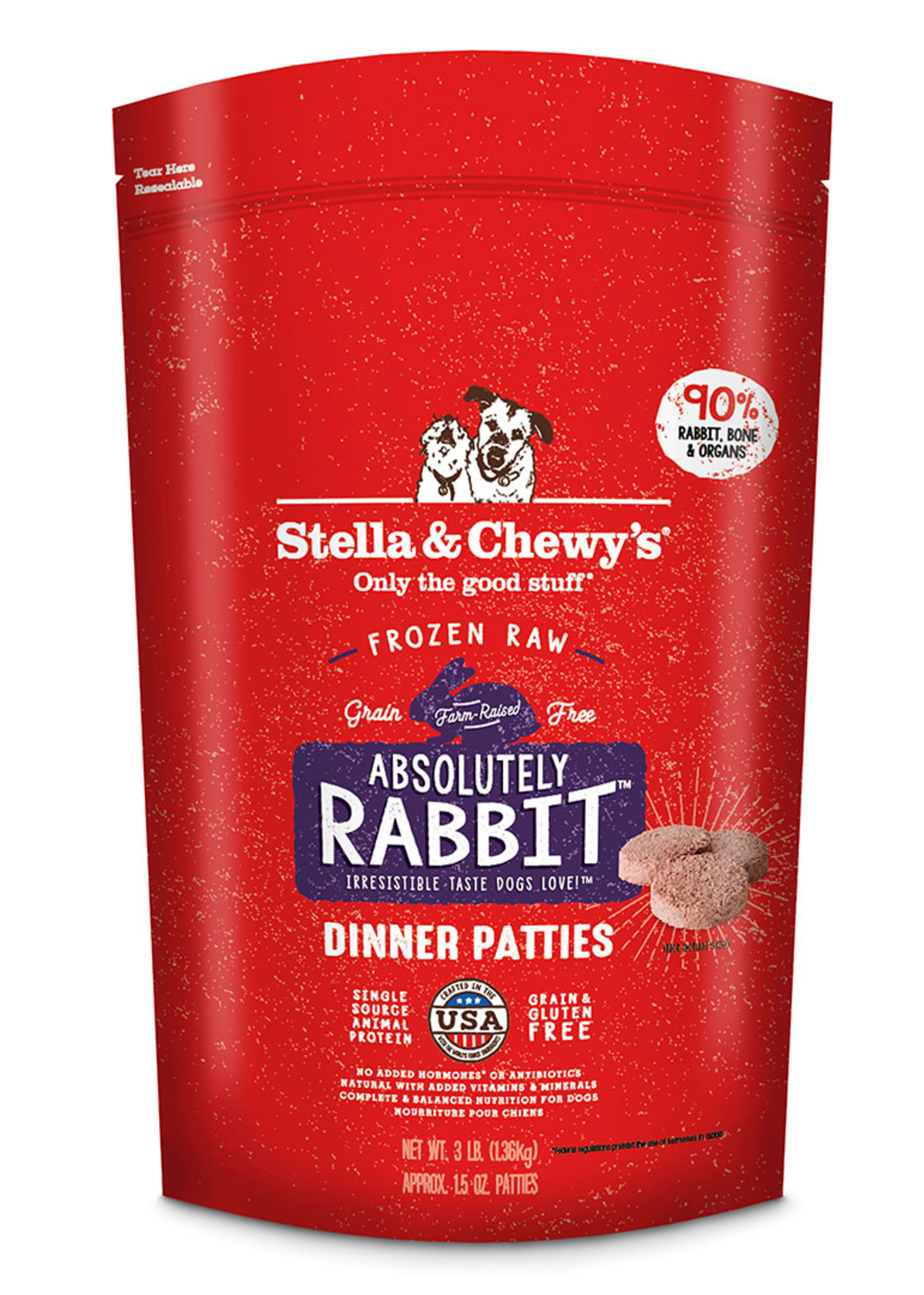 Stella & Chewys Stella & Chewy's Dog Frozen Patties Rabbit