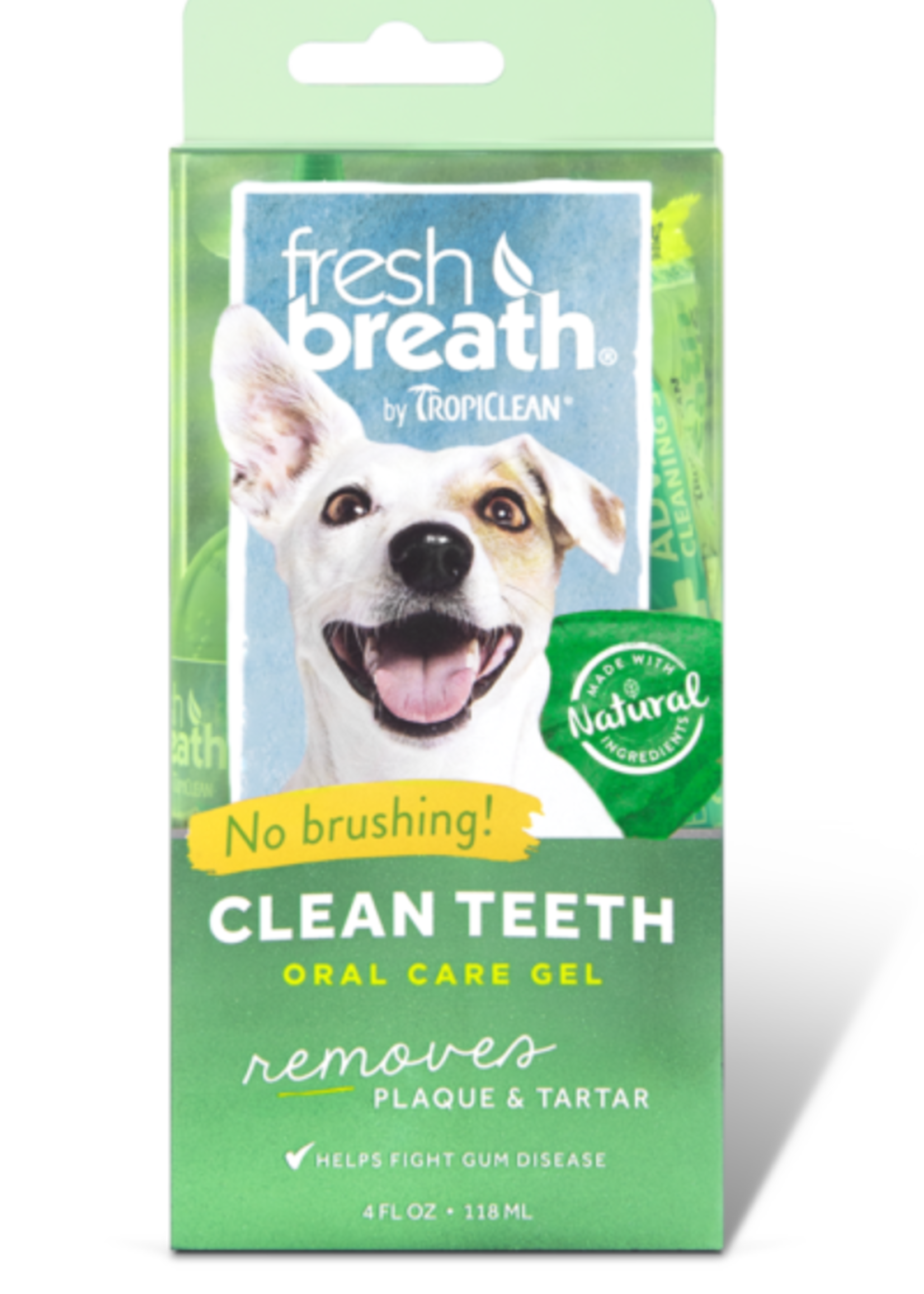 Tropiclean Manufacturing TropiClean Dog Fresh Breath Teeth Gel Kit 4 oz