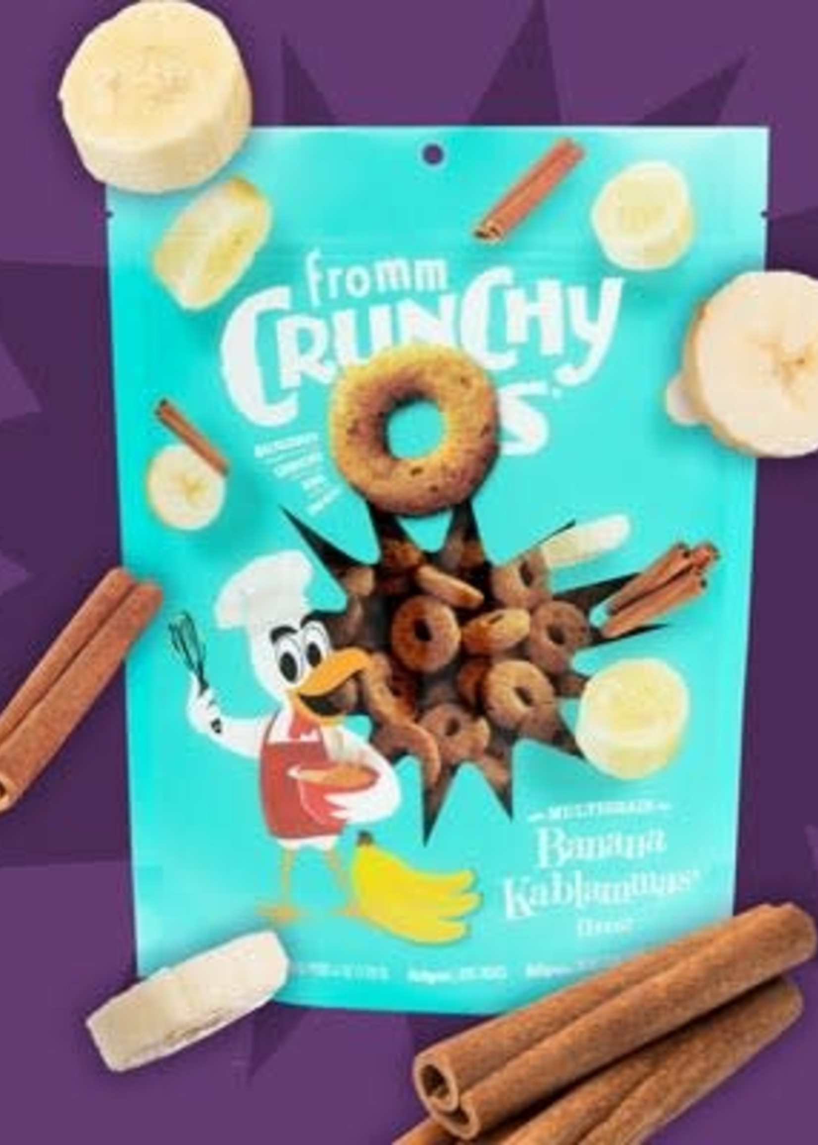 Fromm Family Foods, LLC Fromm Dog Biscuit Crunchy O's Banana Kablammas 6 oz