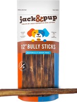 Jack and Pup Jack and Pup Dog Chew Bully Stick Odor Free Extra Thick 12”