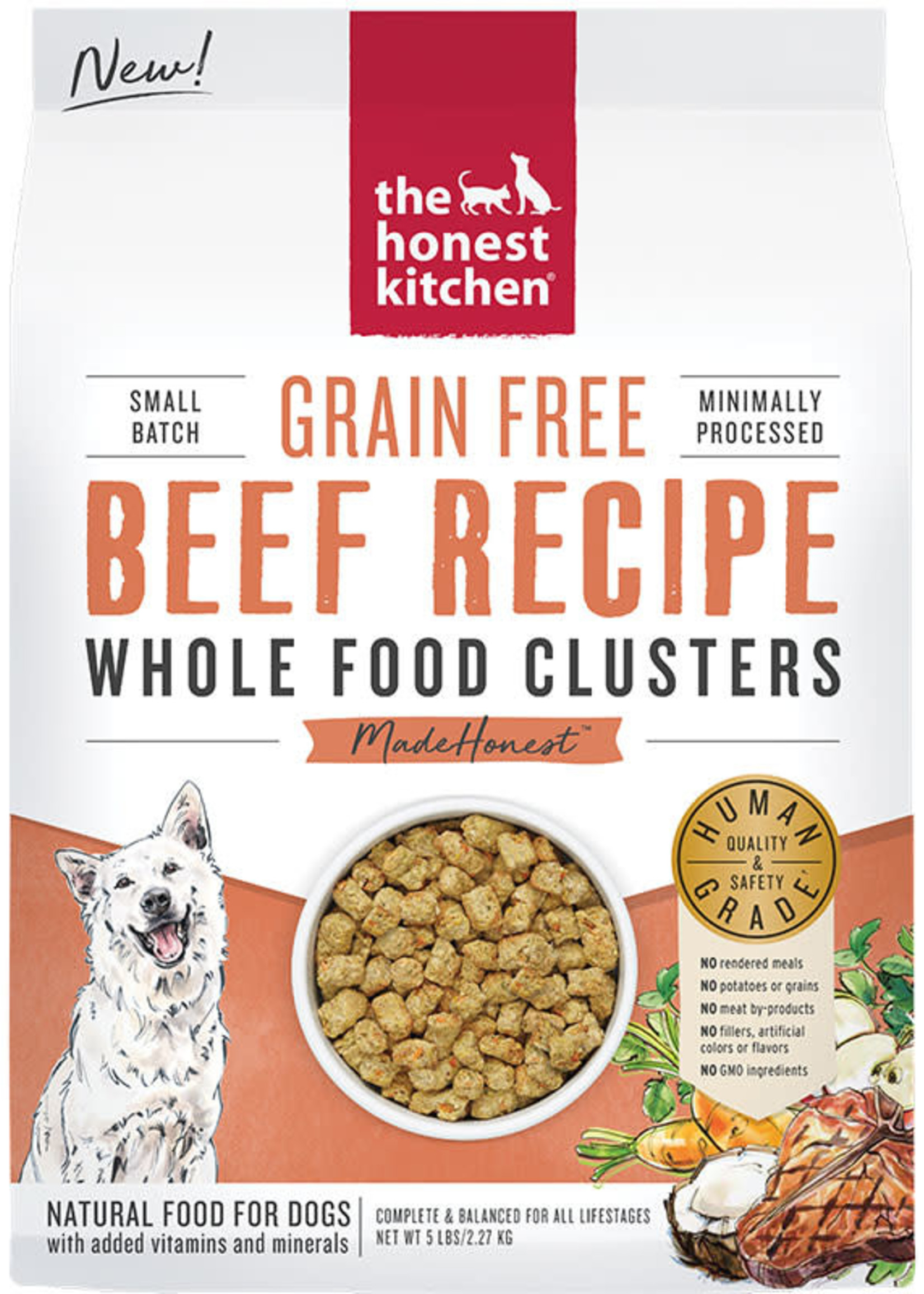 Honest Kitchen Honest Kitchen Whole Clusters Food Grain Free Beef 20lb