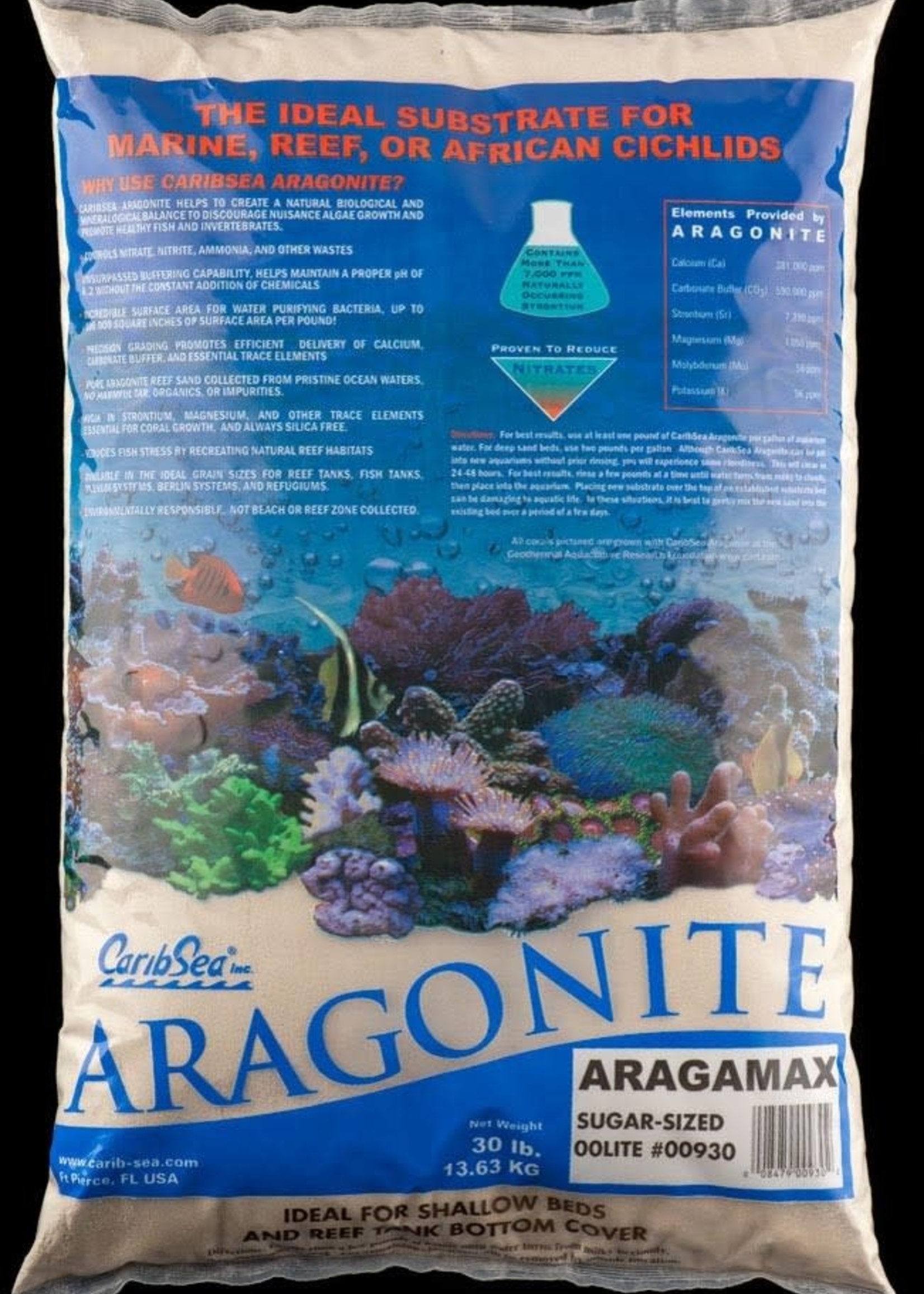 CARIBSEA INC CaribSea Aragamax Dry Aragonite 30lb