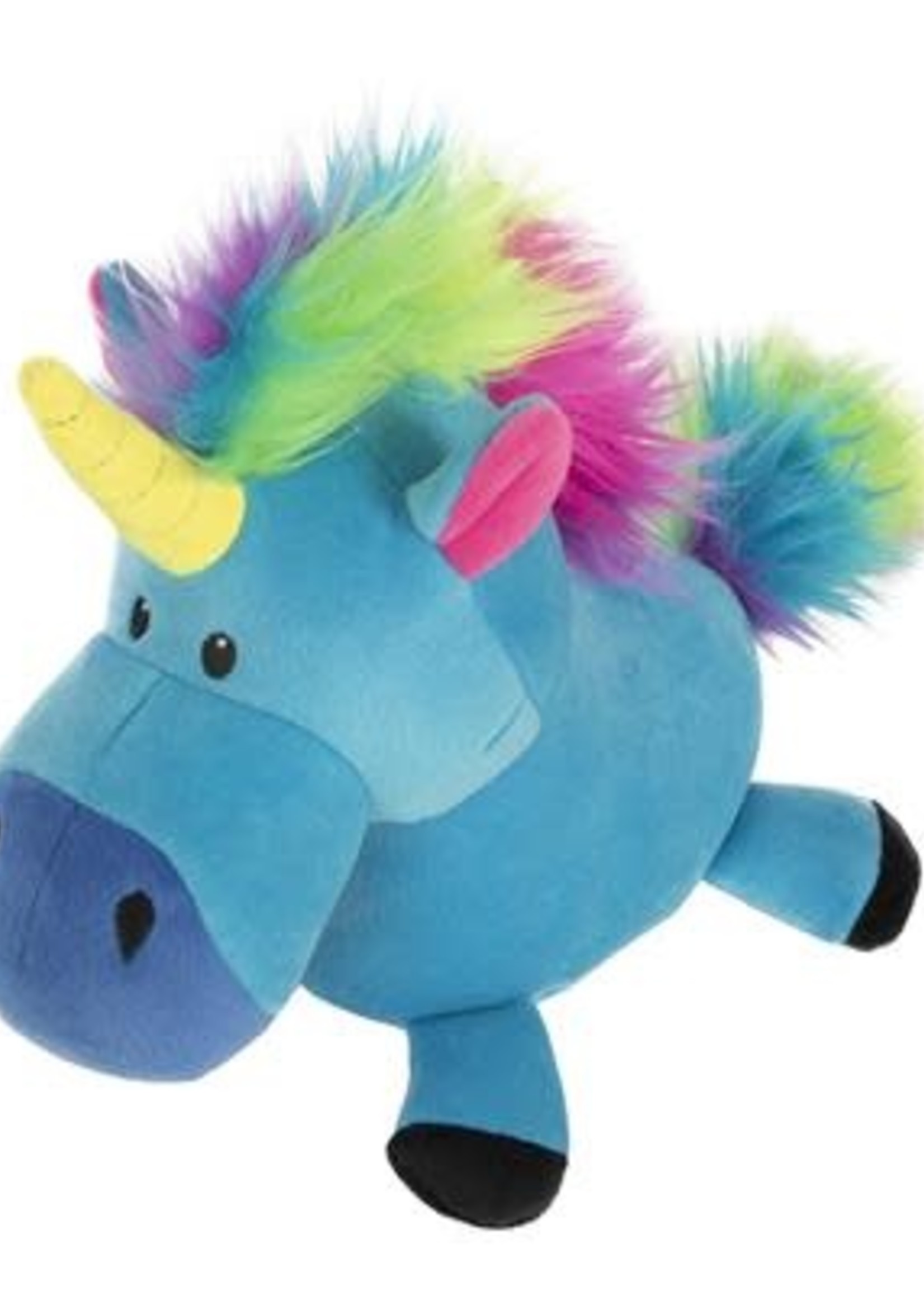 WORLDWISE INC / PET LINKS Blue goDog Unicorns Chew Guard Plush Dog Toy Large