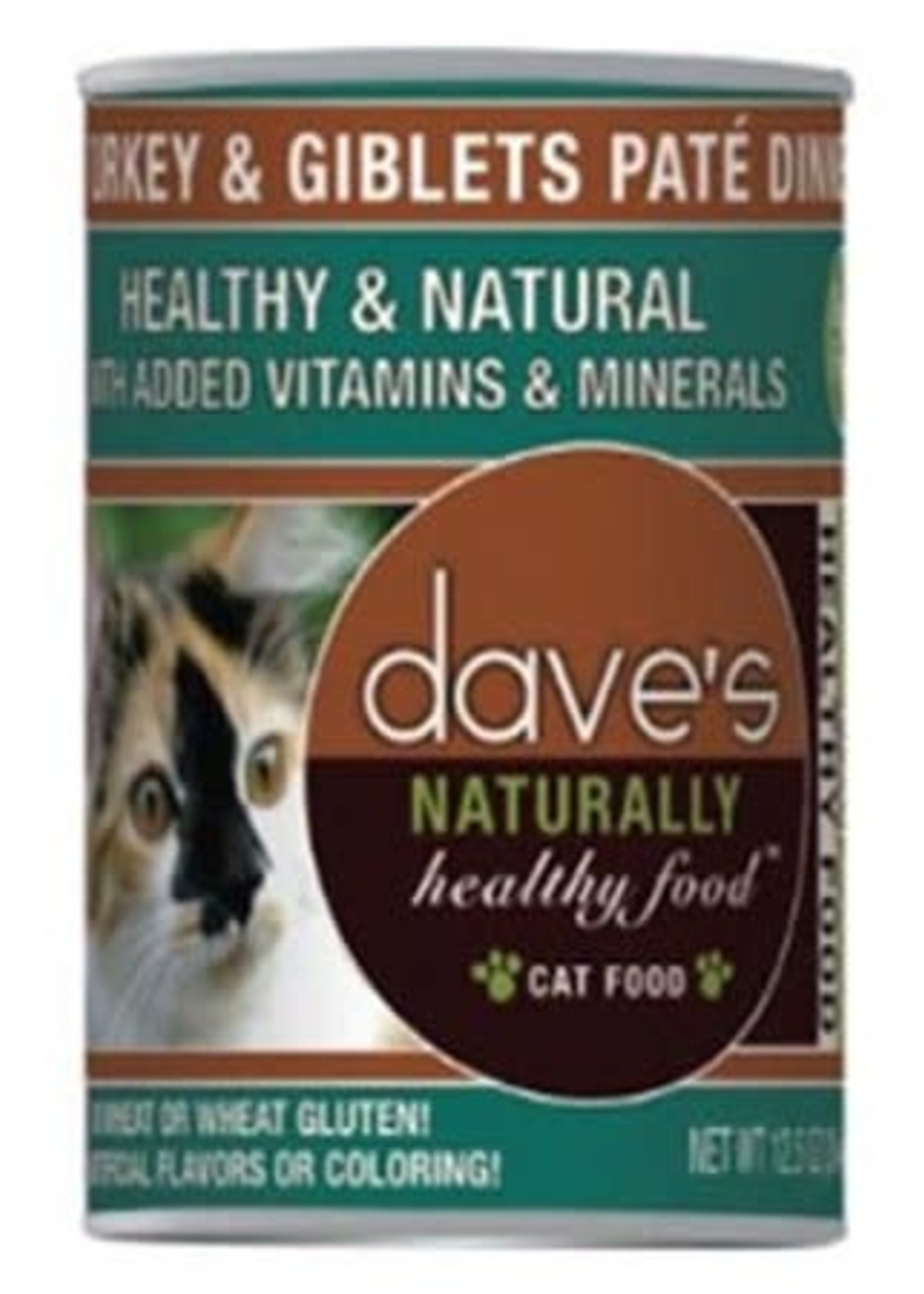 Dave's Pet Food Dave's Cat Can Naturally Healthy Turkey and Giblets