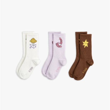 Mini Rodini Mini Rodini - Starfall 3-Pack Socks