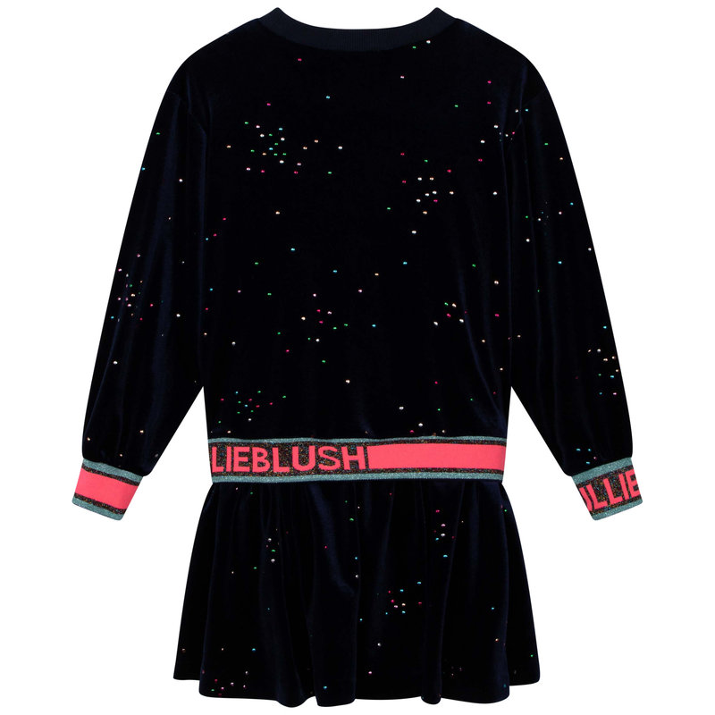 Billieblush Billieblush - Pink Logo Velvet Dress