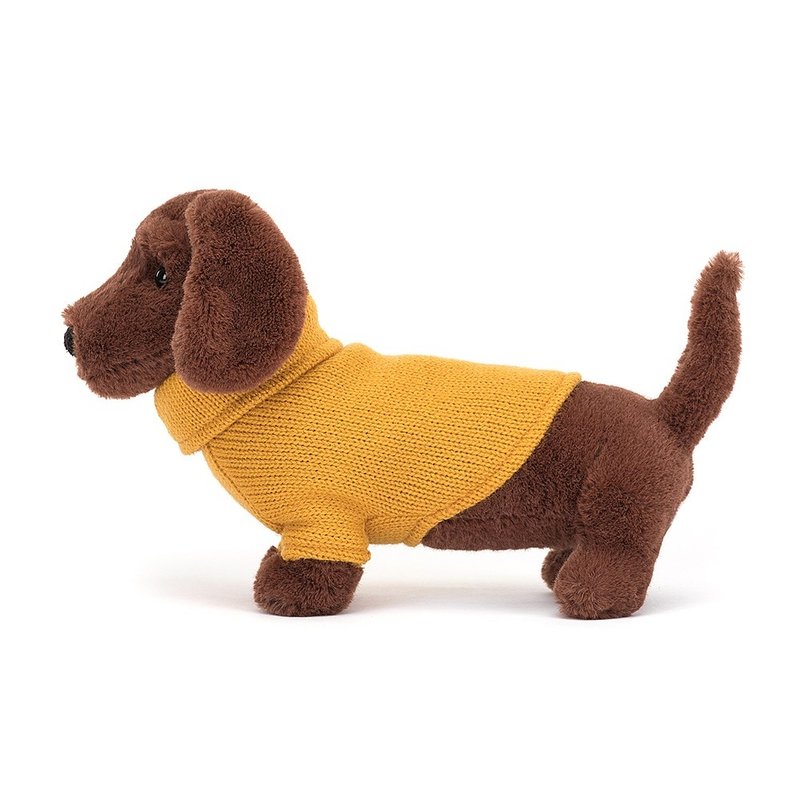 Jellycat Jellycat - Sweater Sausage Dog Yellow
