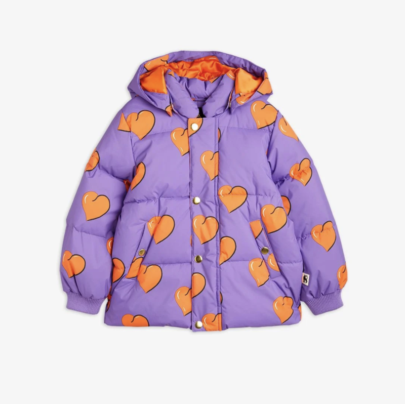 Mini Rodini - Violet Hearts Puffer 