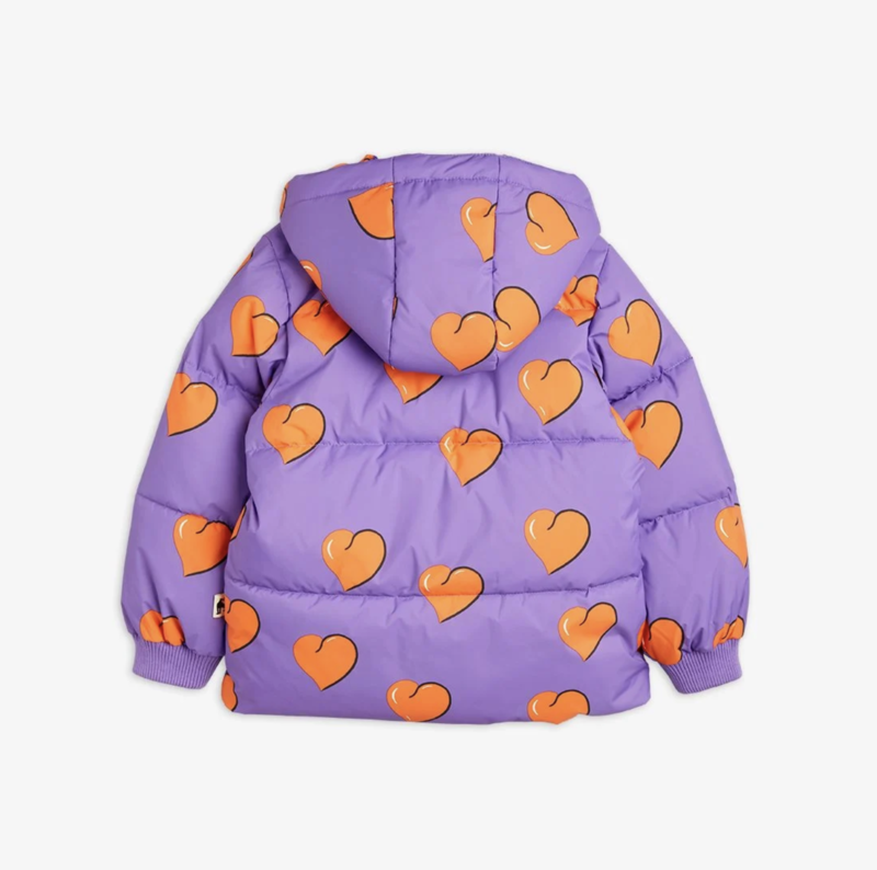 Mini Rodini Mini Rodini - Violet Hearts Puffer Jacket