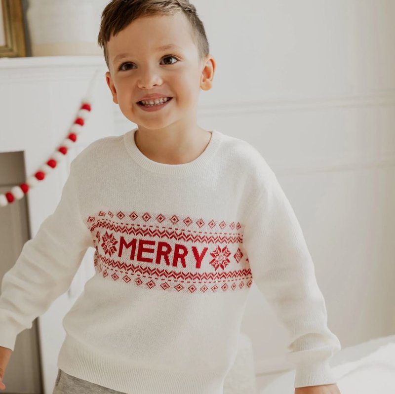 Petit Lem - Fairisle Merry Knit Sweater 