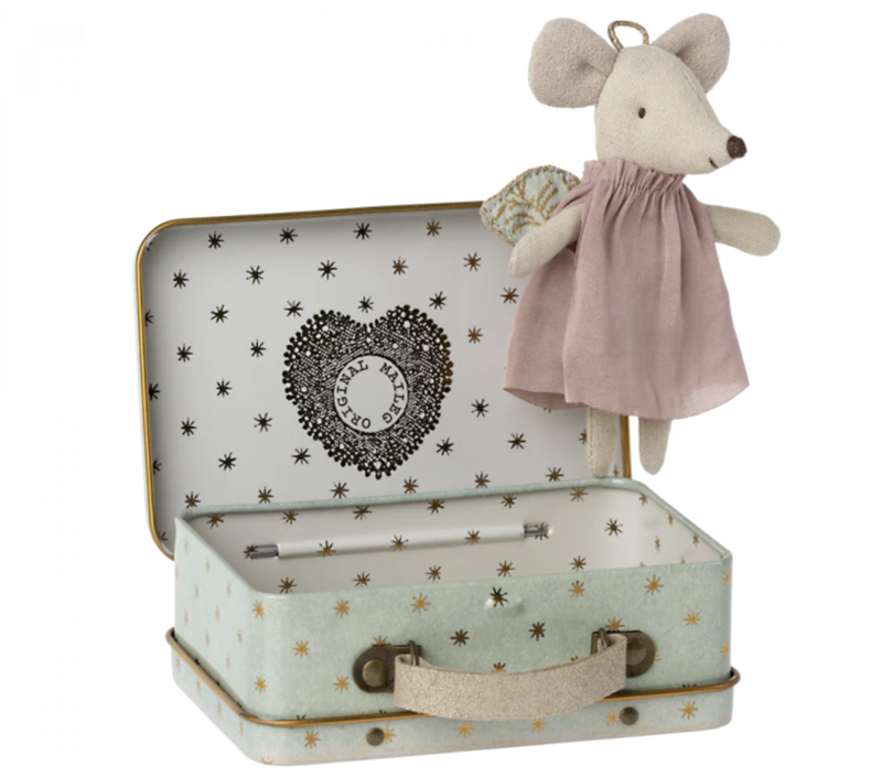 Maileg Maileg - Angel Mouse in Suitcase