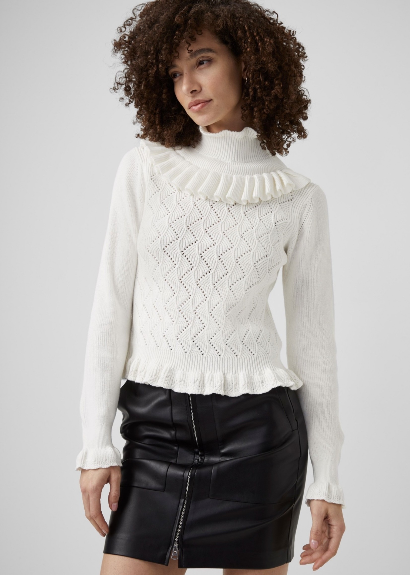 frilly black jumper