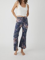 Free People Youthquake Printed Crop Flare Jeans