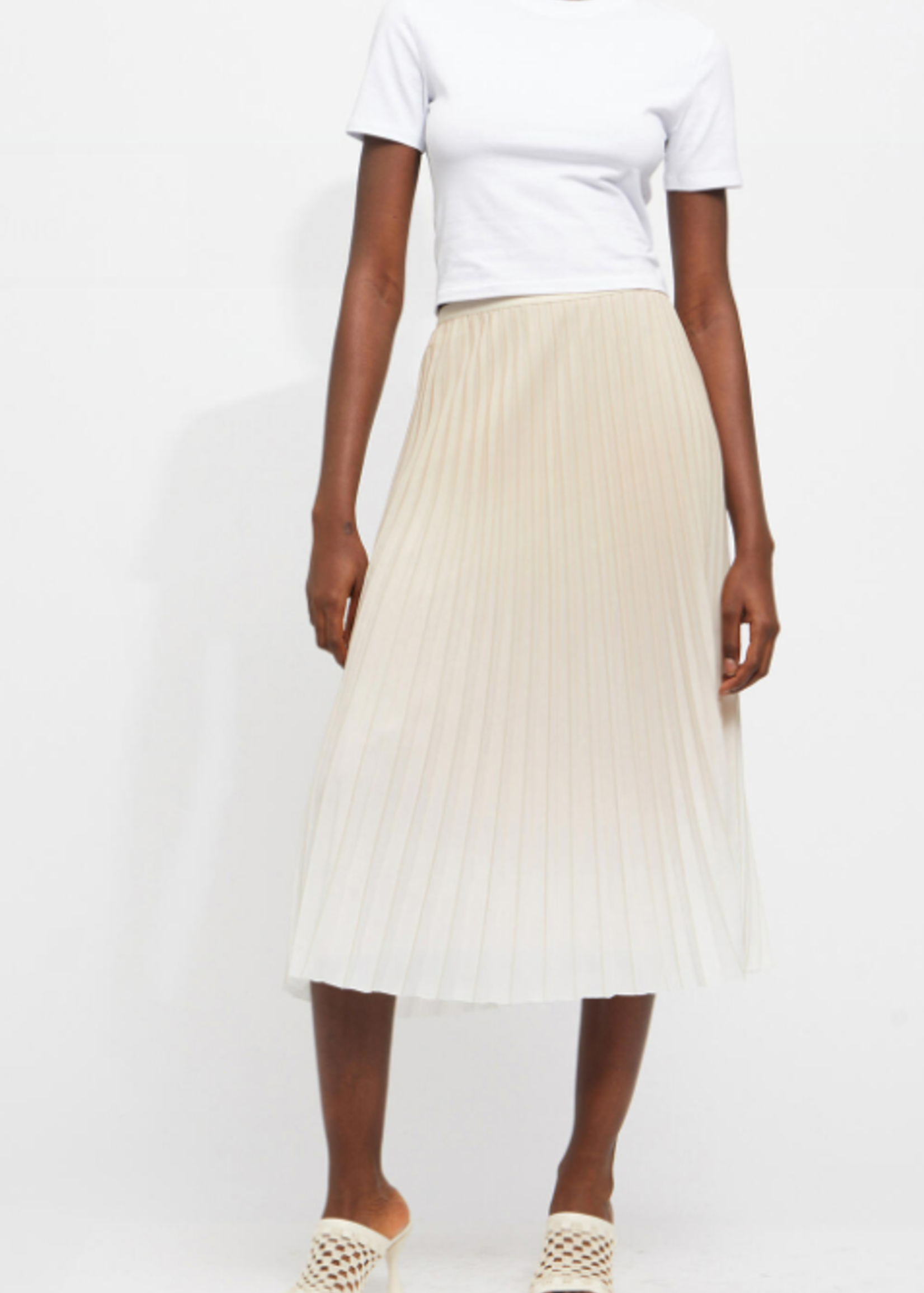 French Connection French Connection Ombre Sunburst Pleated Midi Skirt