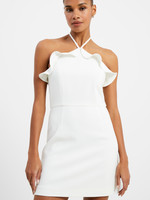 French Connection Whisper Ruth Ruffle Halter Neck Dress