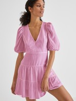 French Connection Birch Gingham Tiered Dress