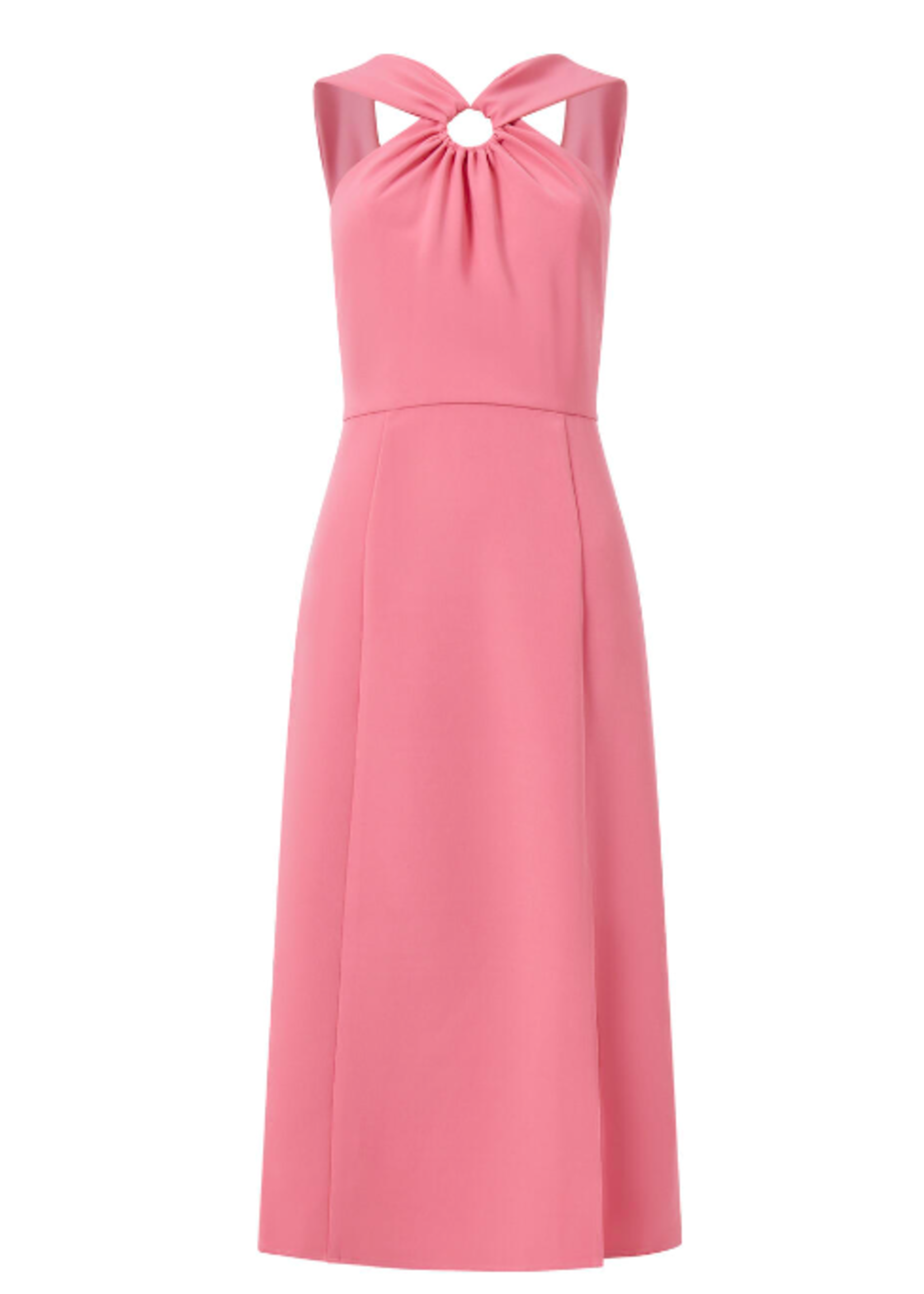 French Connection Echo Rec Crepe Ring Midi Dress