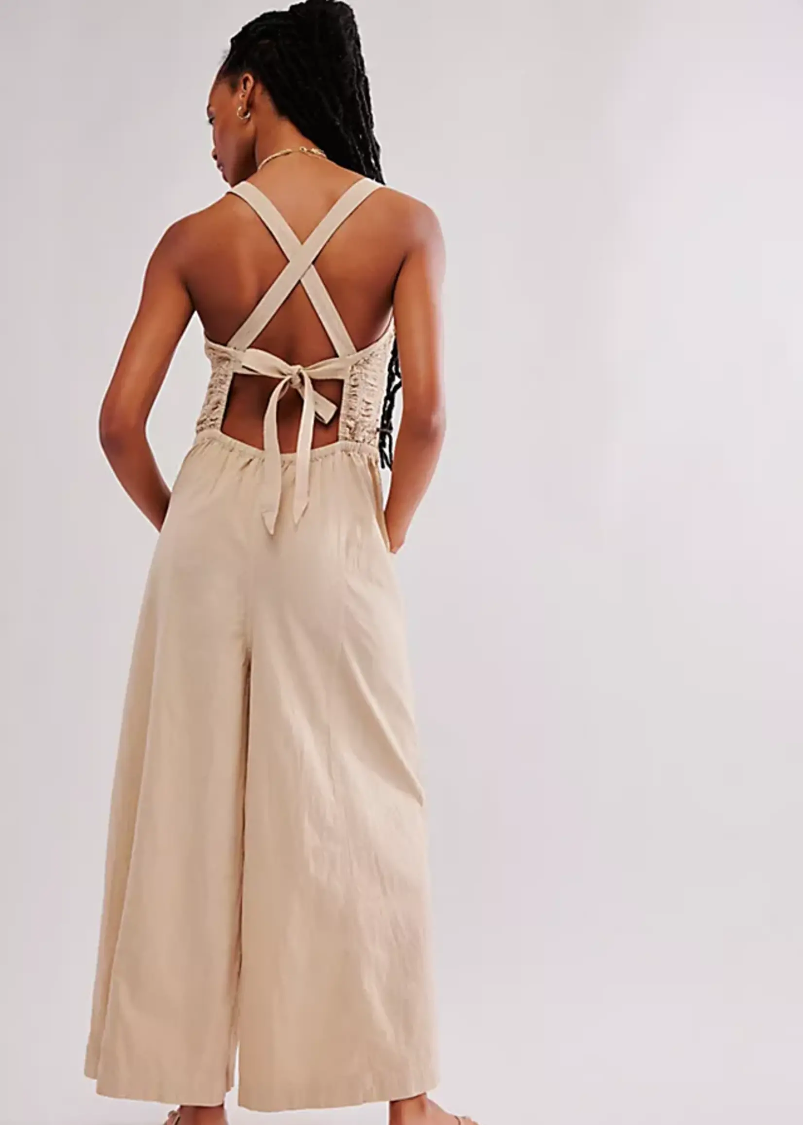 Free People Free People Forever Always Ruched Jumpsuit
