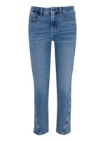 Jen7 Released Outseam Ankle Straight Leg Jeans